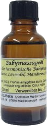 Flasche Babymassageöl der Schloss-Apotheke