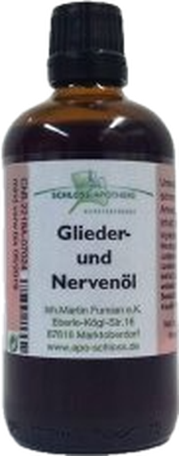 Flasche Glieder- und Nervenöl der Schloss-Apotheke