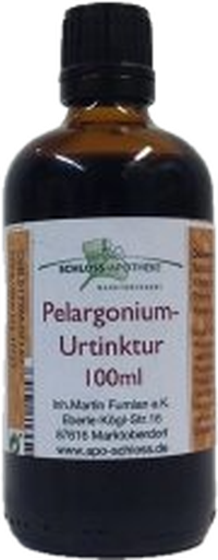 Flasche Pelargonium-Urtinktur der Schloss-Apotheke